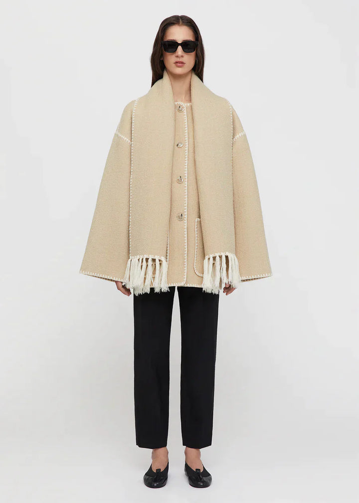 SilkLuxe Scarf Jacket