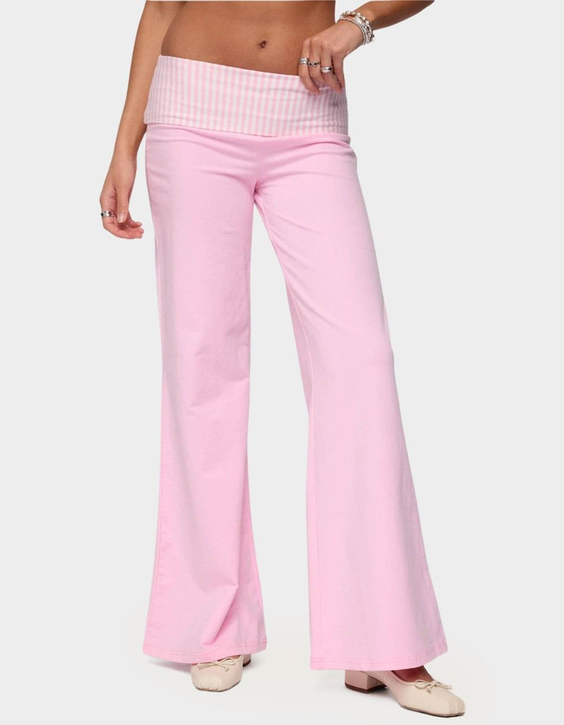 Rosewave Foldover Flare Pants