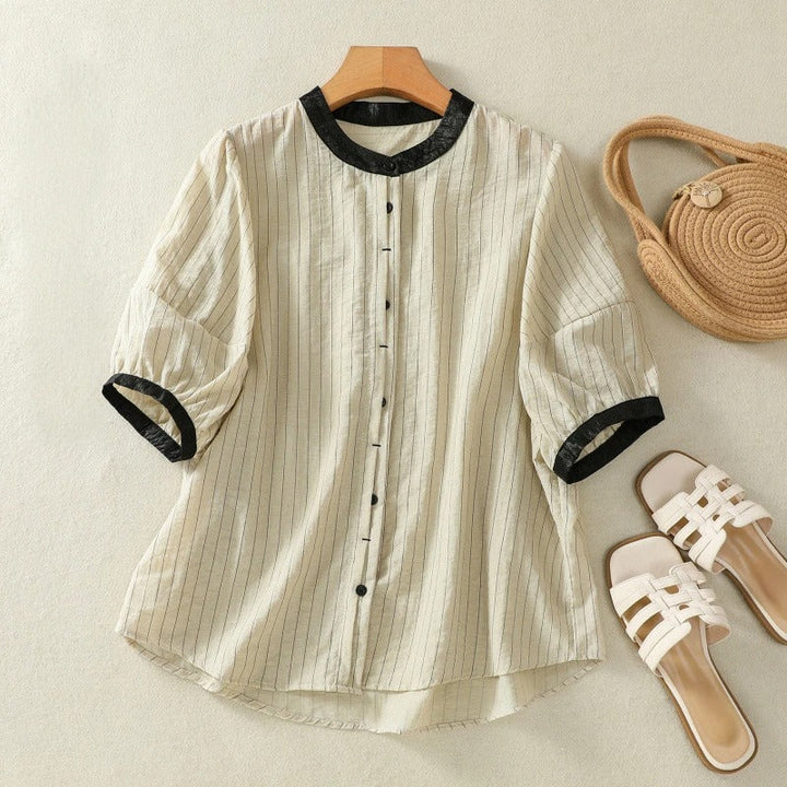 MIA LINEN BLOUSE