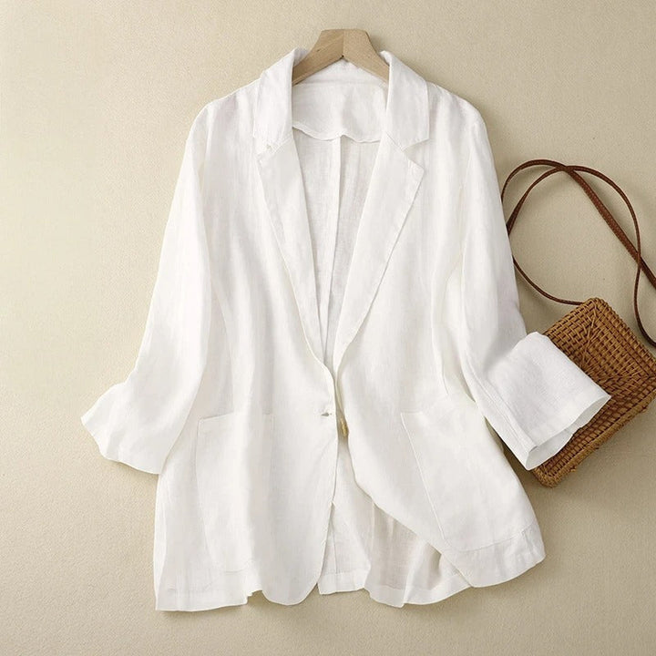 GIANNA LINEN BLAZER