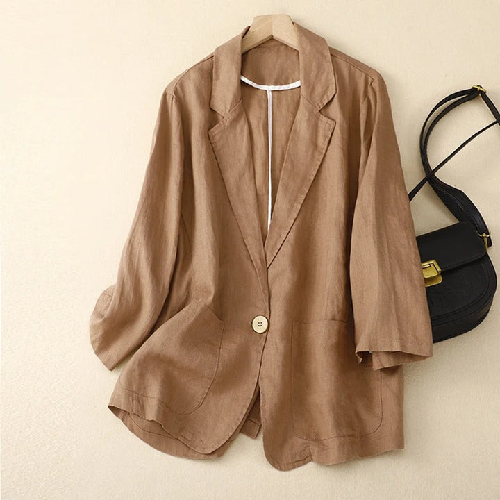 GIANNA LINEN BLAZER