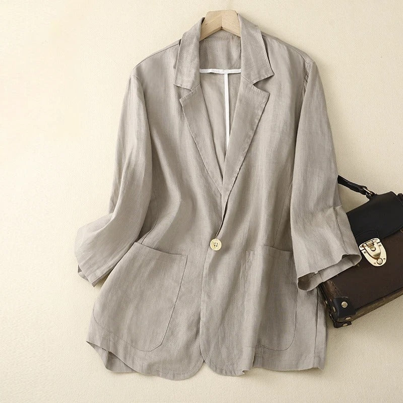 GIANNA LINEN BLAZER