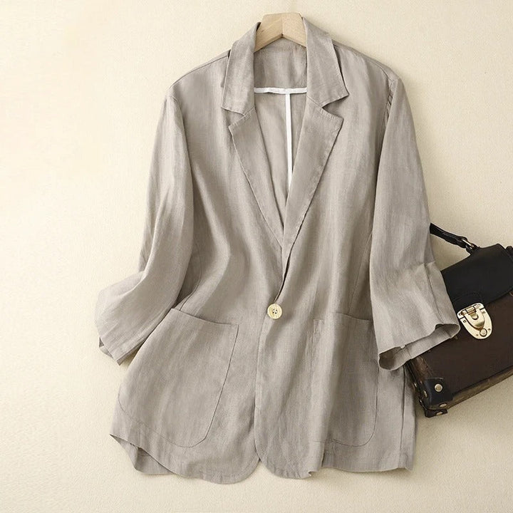 GIANNA LINEN BLAZER