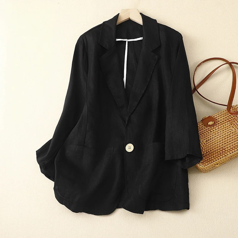 GIANNA LINEN BLAZER