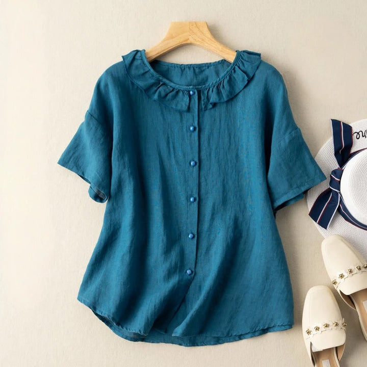 NICOLE LINEN BLOUSE