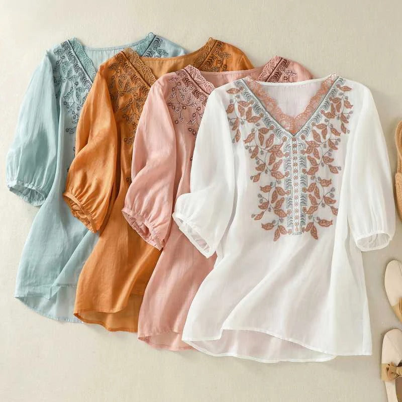 ALICE LINEN BLOUSE