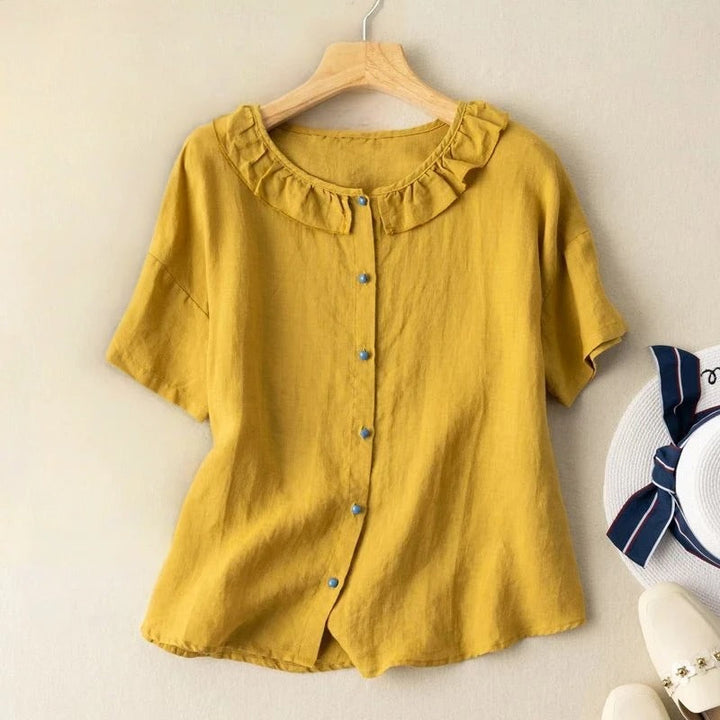 NICOLE LINEN BLOUSE