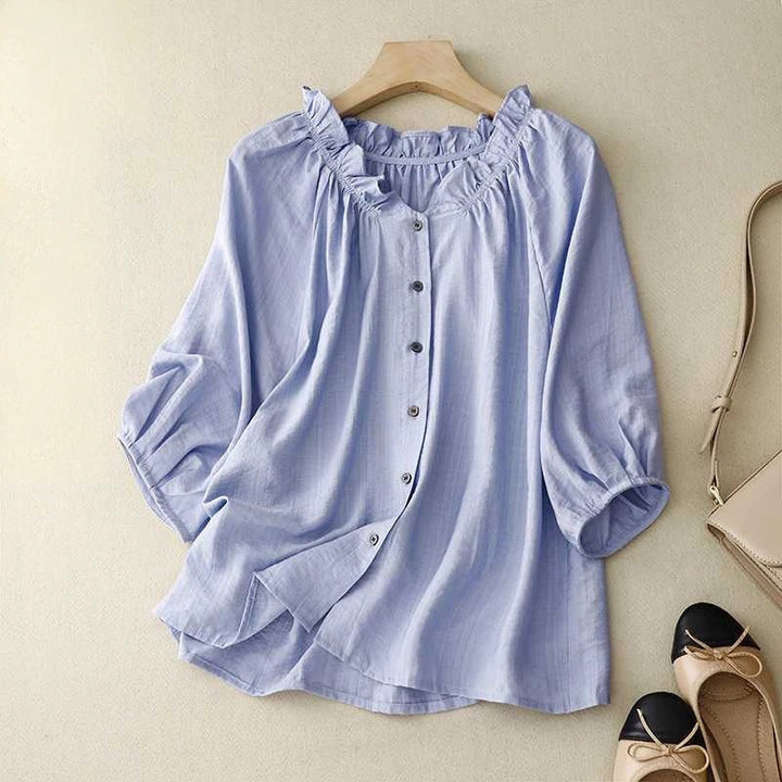 JENNA LINEN BLOUSE