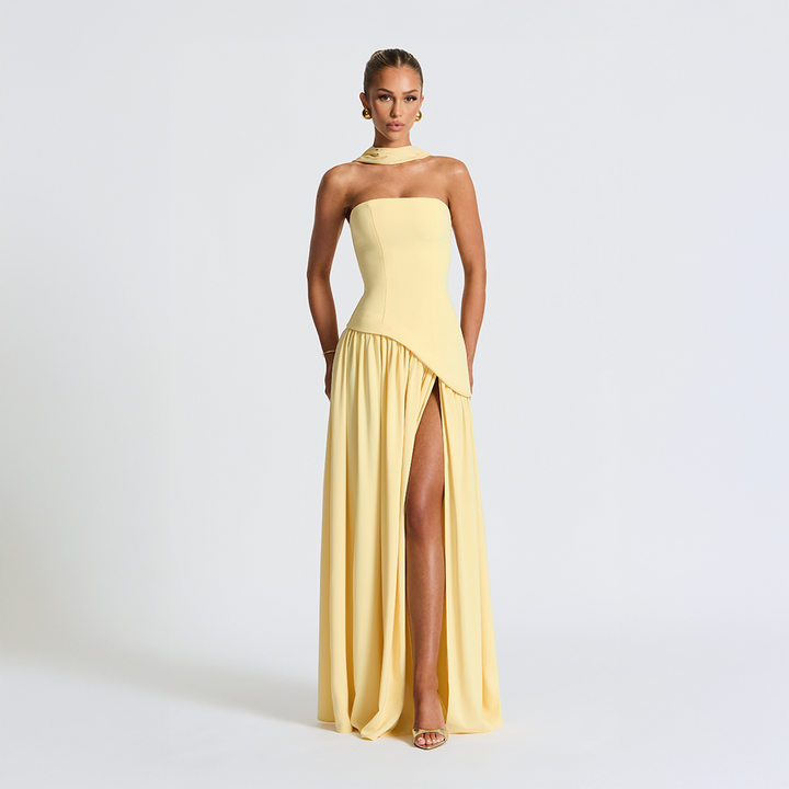 Solenne Drape Dress