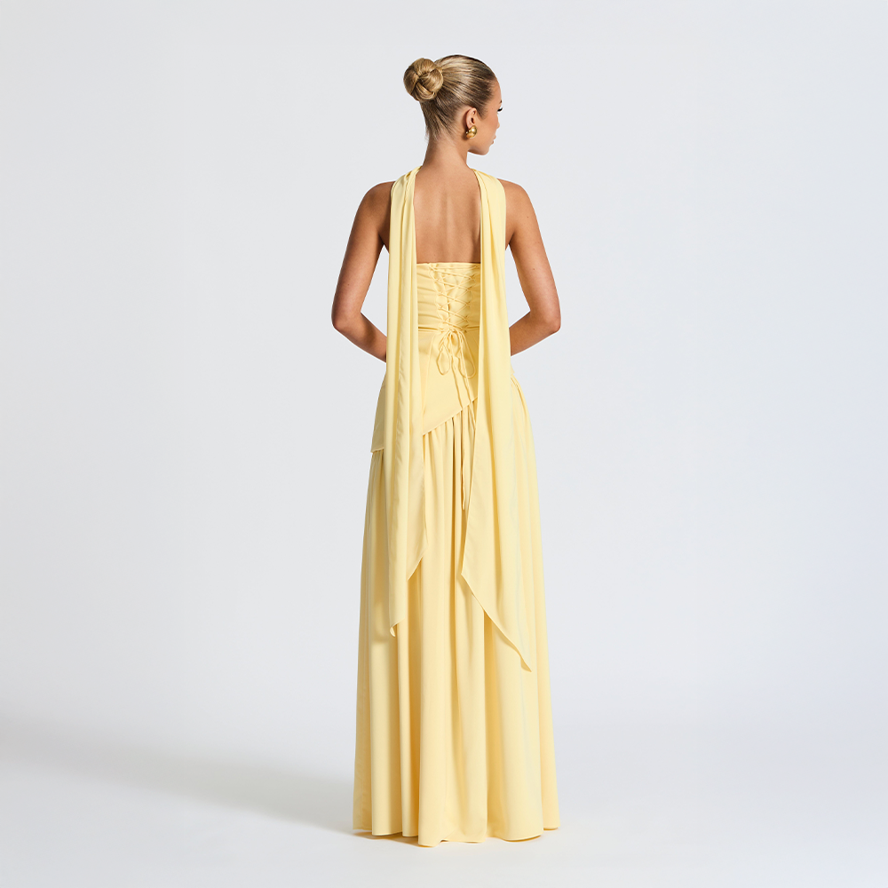 Solenne Drape Dress