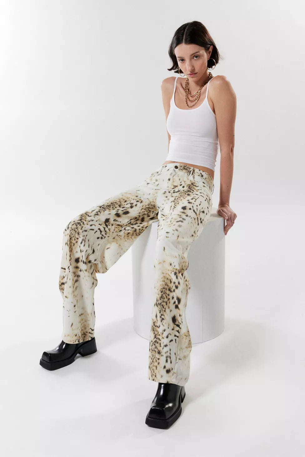 Sable Low-Rise Jeans