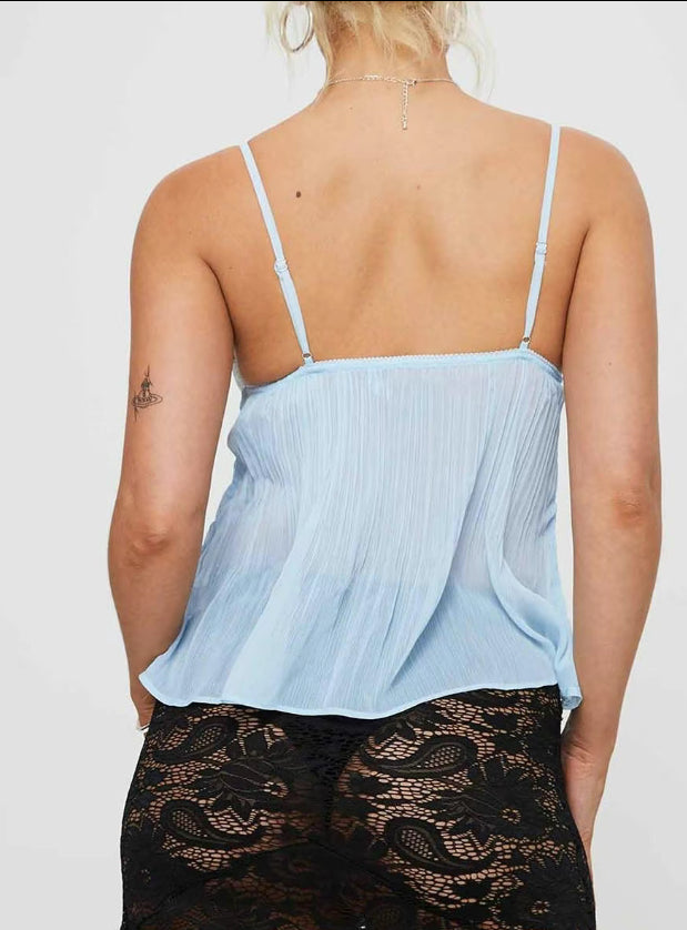 Soleil Pleat Top