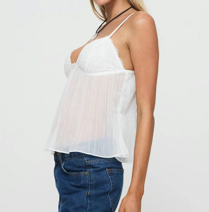 Soleil Pleat Top