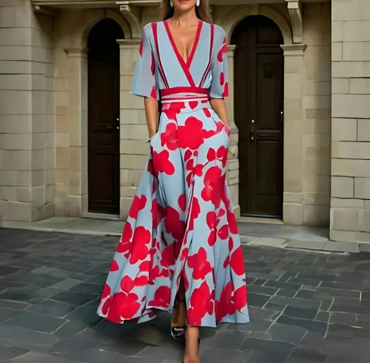 Everly Floral Wrap Dress