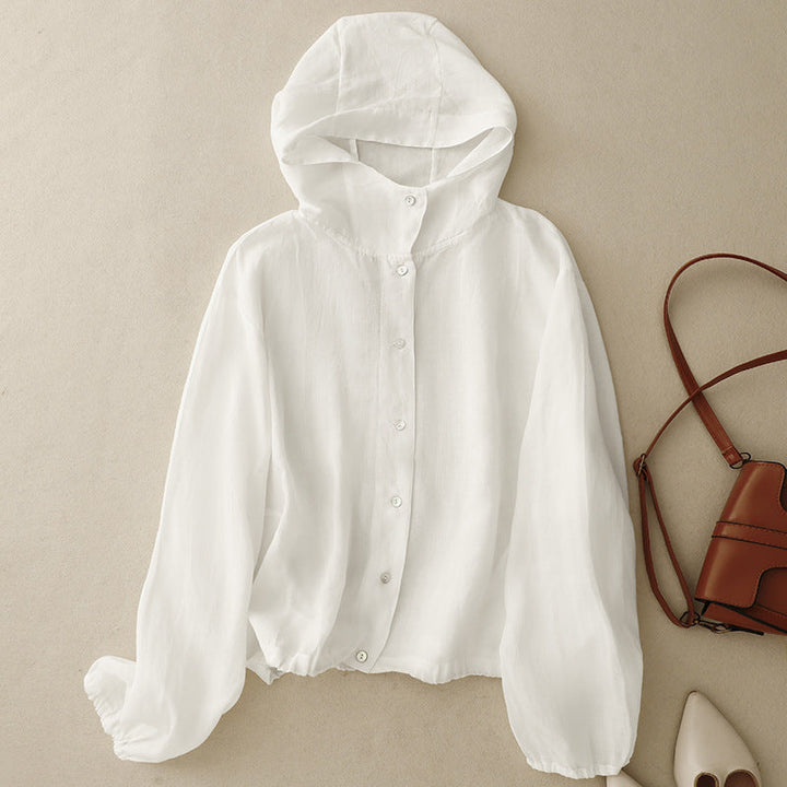JENNY LINEN HOODIE