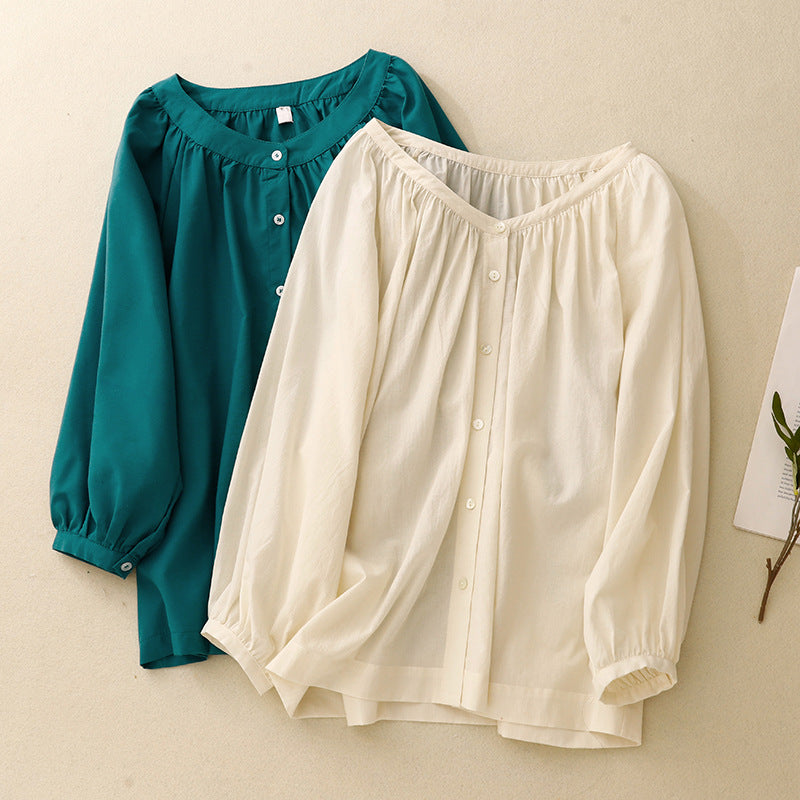 ALMA LINEN BLOUSE