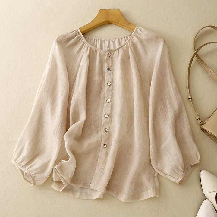 FLORA LINEN BLOUSE