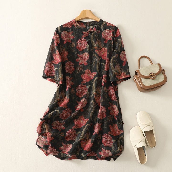 ELORA LINEN DRESS