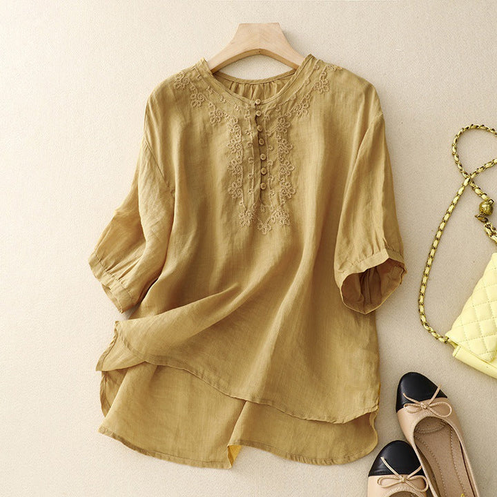 ALLISON LINEN BLOUSE