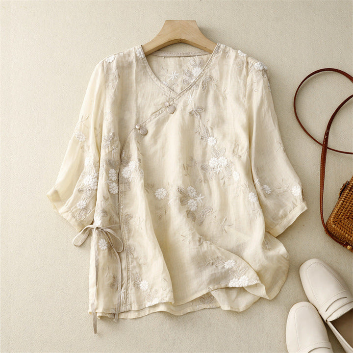 CALMA LINEN BLOUSE