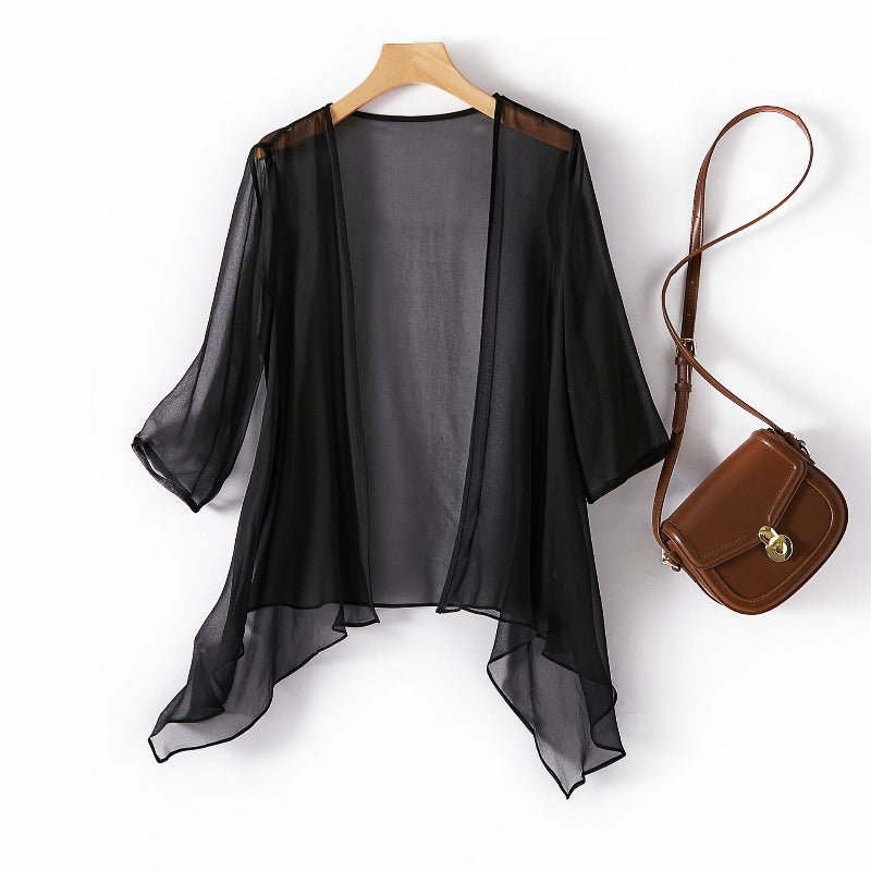 ALENA SILK CARDIGAN