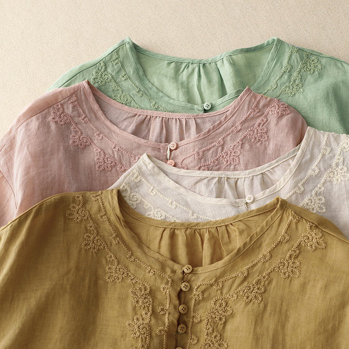 ALLISON LINEN BLOUSE