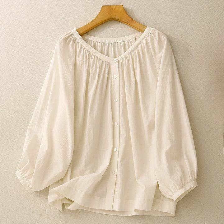 ALMA LINEN BLOUSE