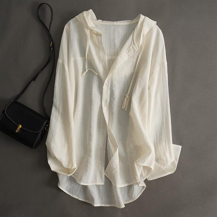 DIANA LINEN HOODIE