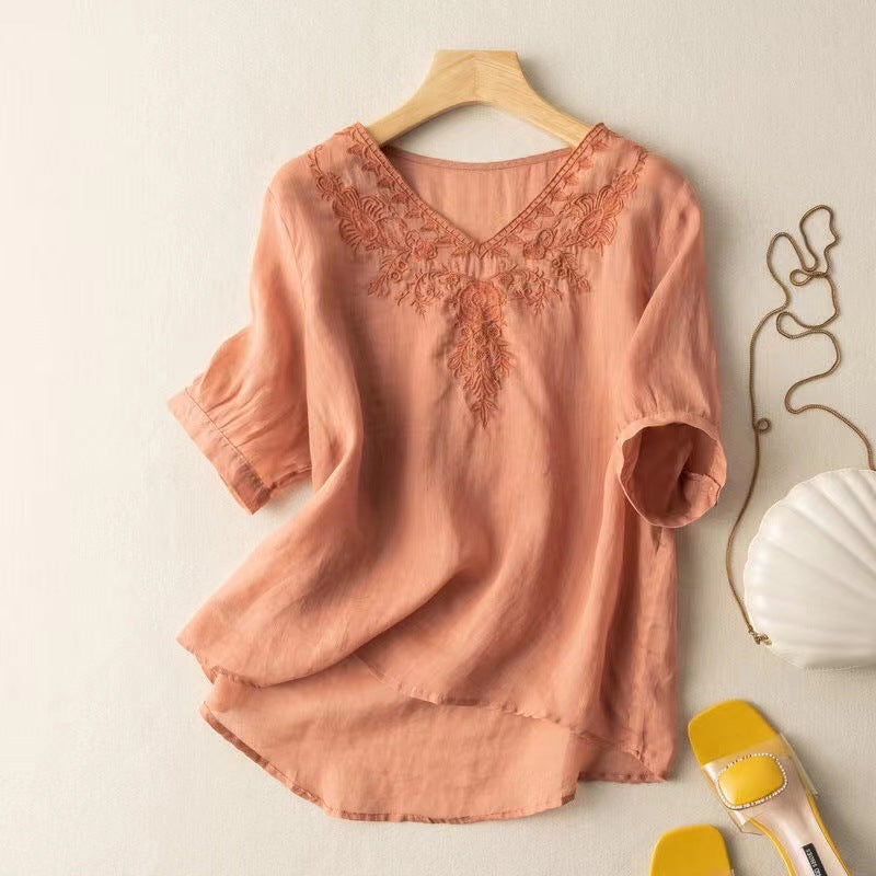 LOLA LINEN BLOUSE