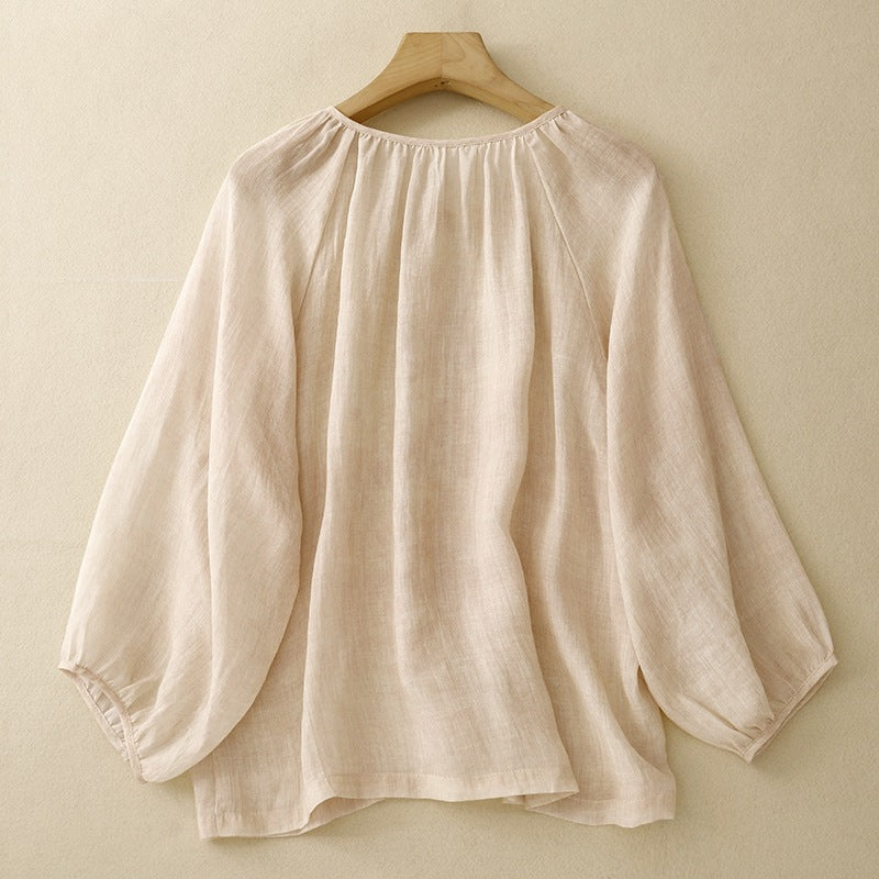 FLORA LINEN BLOUSE