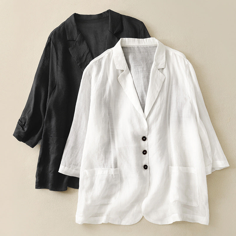 VERONICA™ LINEN BLAZER