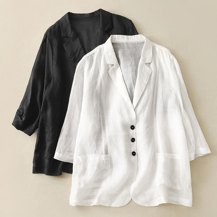 VERONICA™ LINEN BLAZER