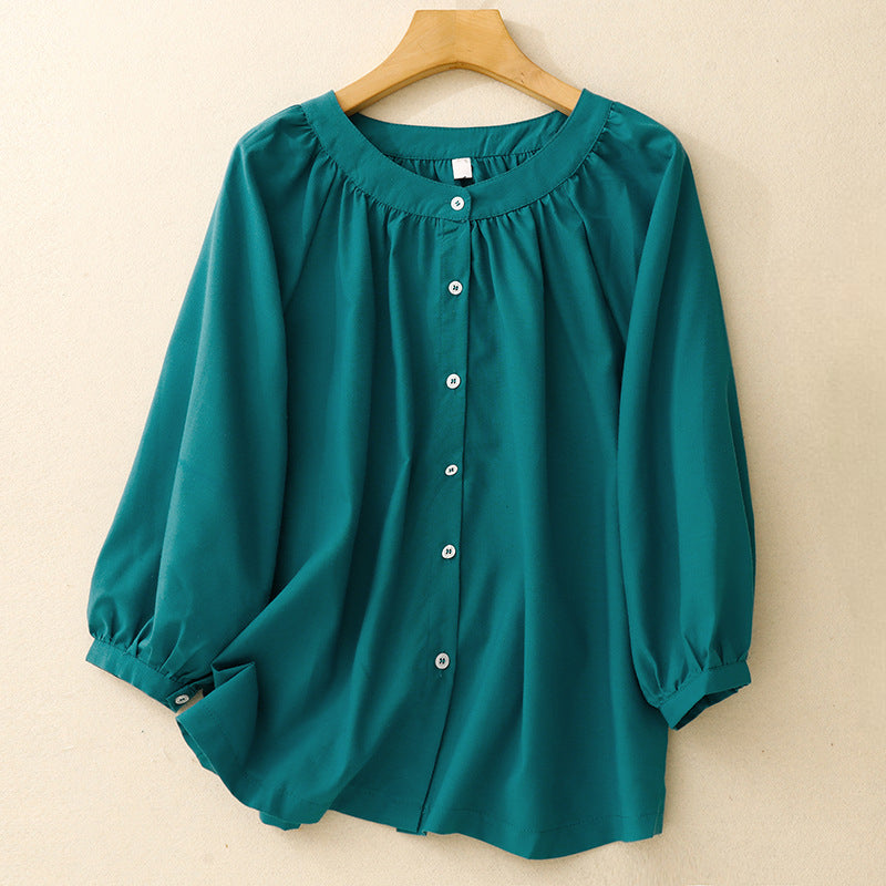 ALMA LINEN BLOUSE
