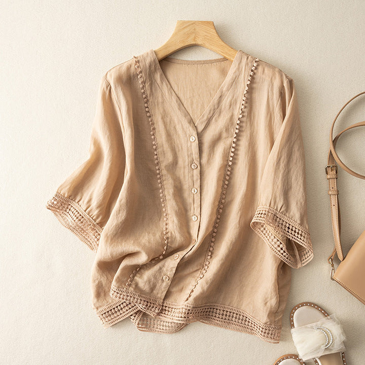 HARMA LINEN BLOUSE