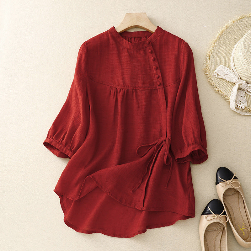 HEIDI LINEN BLOUSE