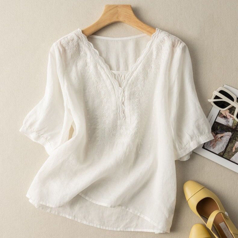 NOA LINEN BLOUSE