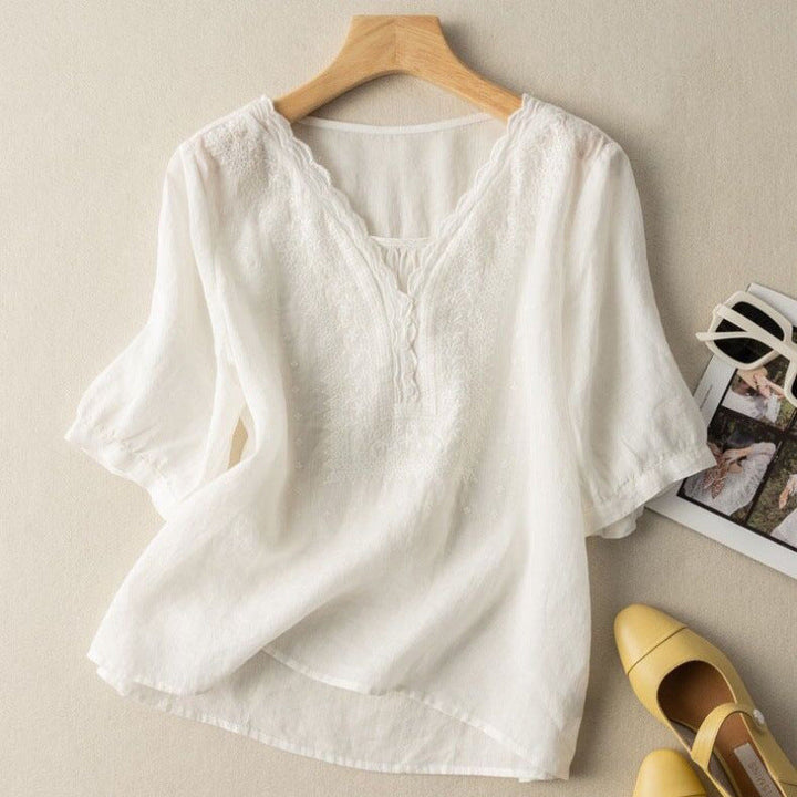 NOA LINEN BLOUSE