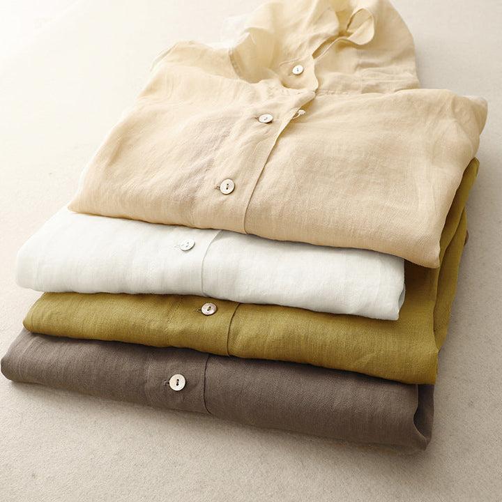 JENNY LINEN HOODIE