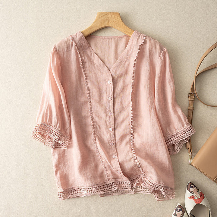 HARMA LINEN BLOUSE