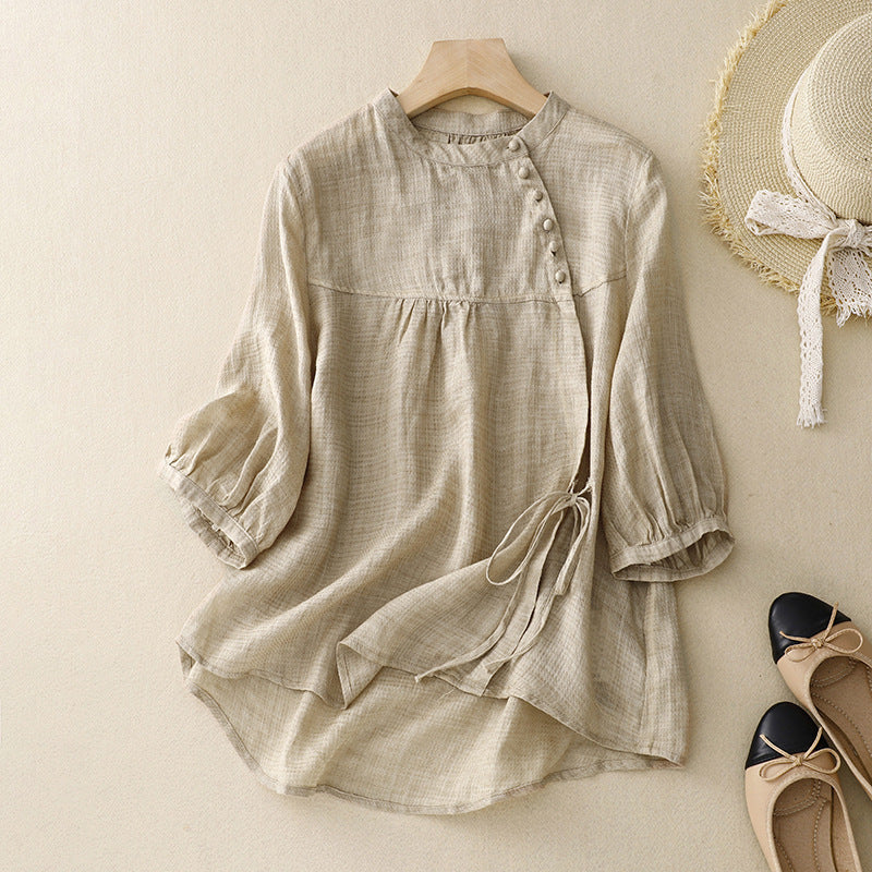 HEIDI LINEN BLOUSE