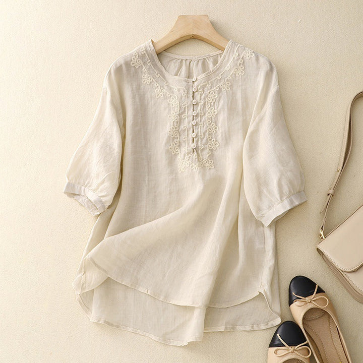 ALLISON LINEN BLOUSE