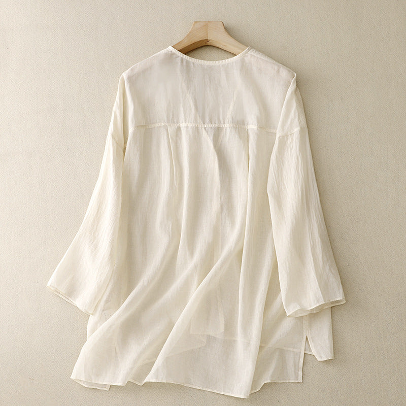PETRA LINEN BLOUSE