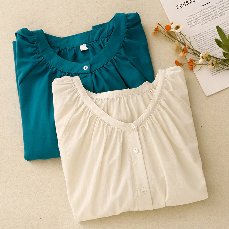ALMA LINEN BLOUSE