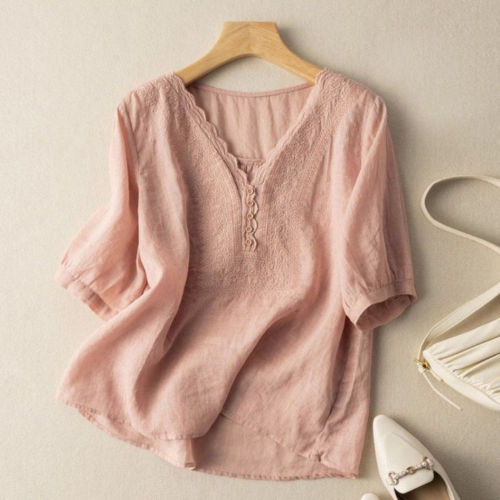 NOA LINEN BLOUSE