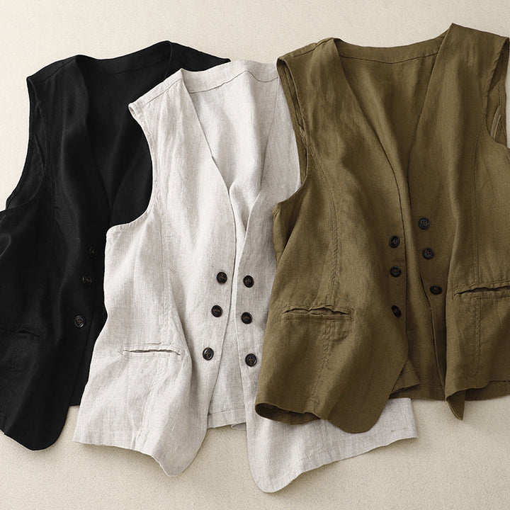 ÉLOISE LINEN VEST