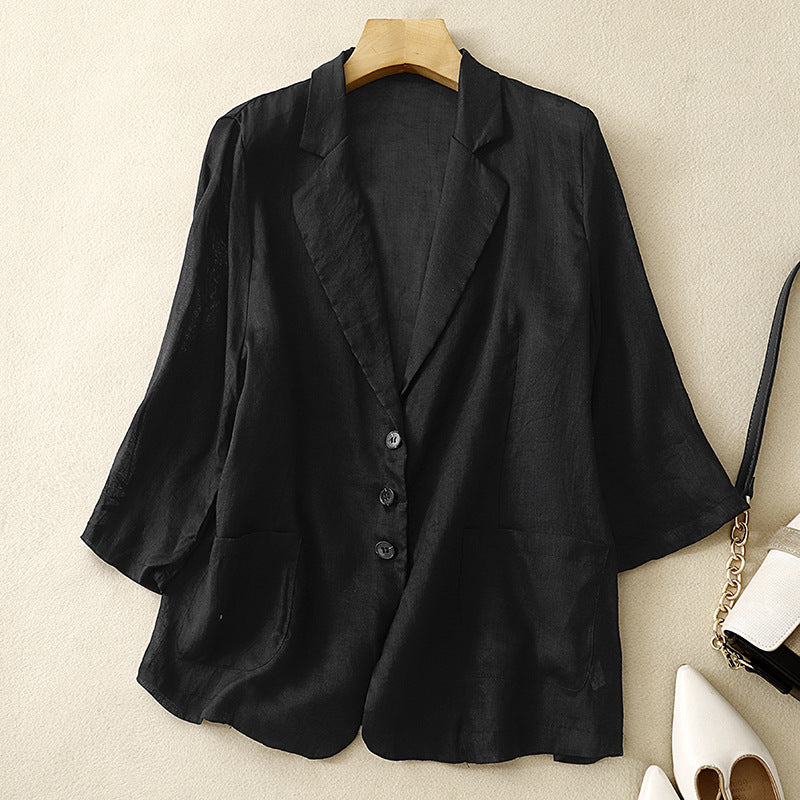 VERONICA™ LINEN BLAZER