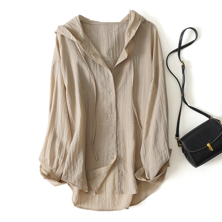 DIANA LINEN HOODIE