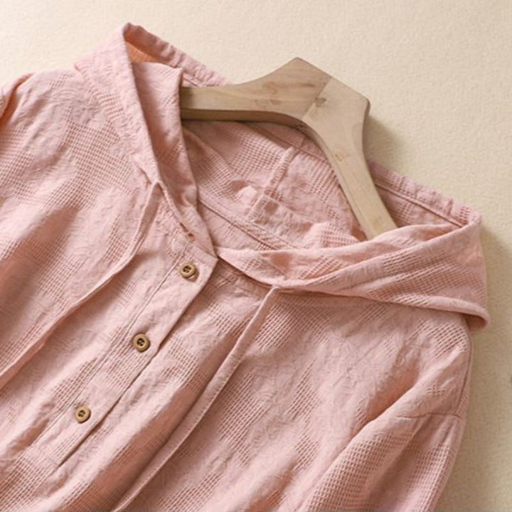 SHATO™ HOODED LINEN SHIRT
