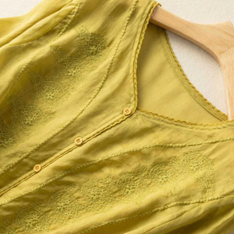 NORA LINEN BLOUSE