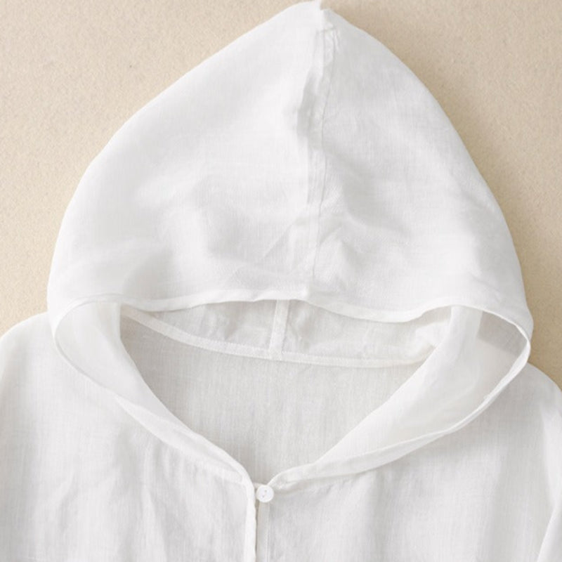 PAIGE LINEN HOODIE